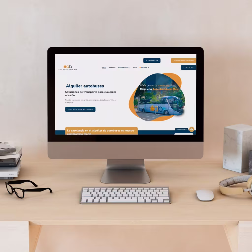 Página web para Auto Andalucía Bus