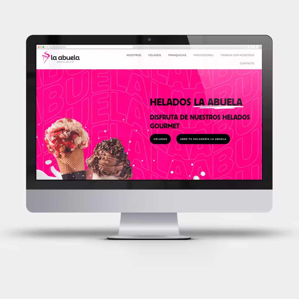 Página web para Helados La Abuela